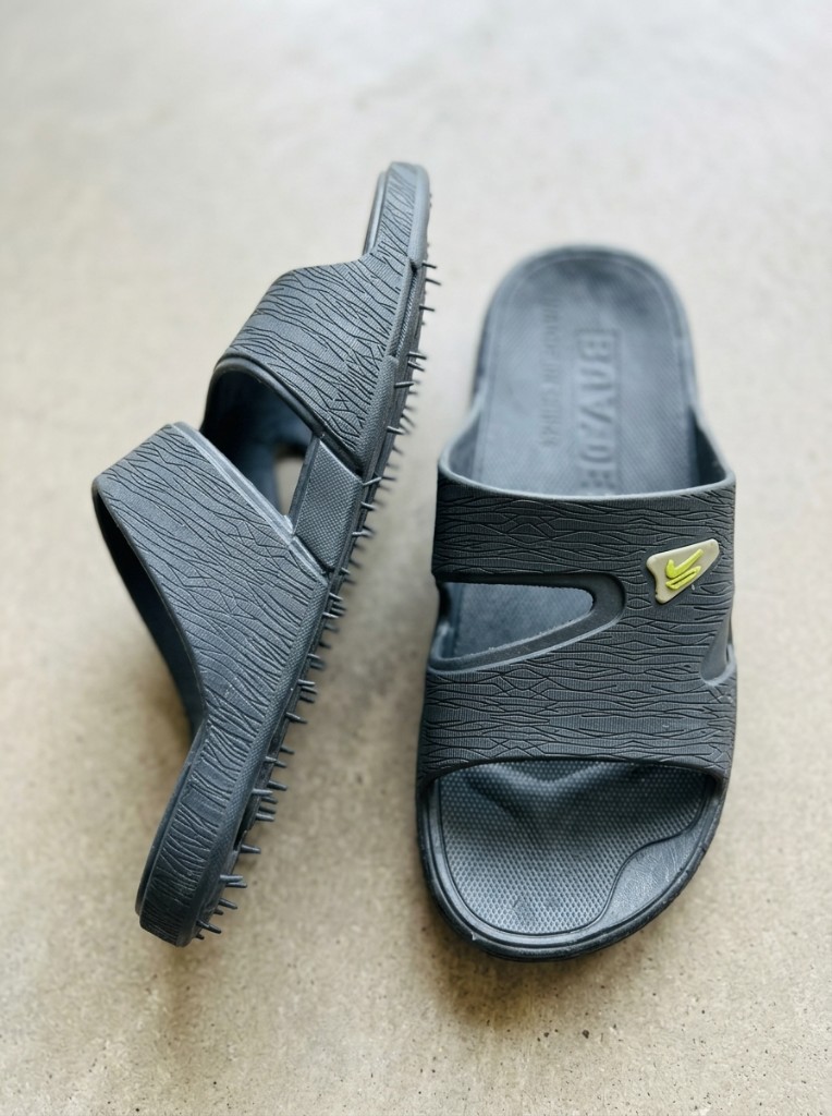 Men’s Textured Double-Strap Slippers — buy in Pakistan