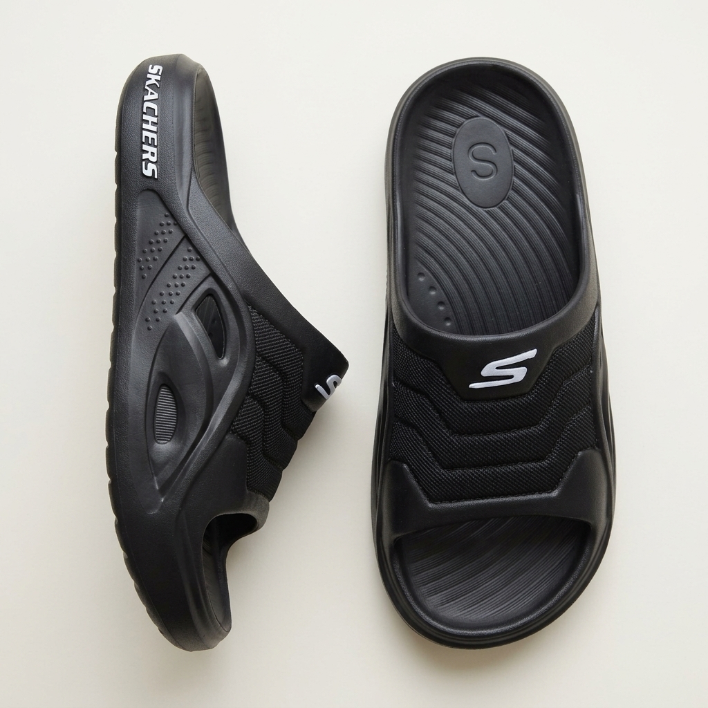 Skechers Men’s Black Comfort Slides — buy in Pakistan
