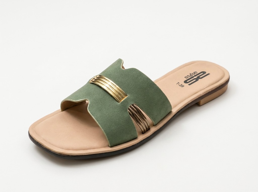 Women’s Cutout Bar Flat Slides — buy in Pakistan