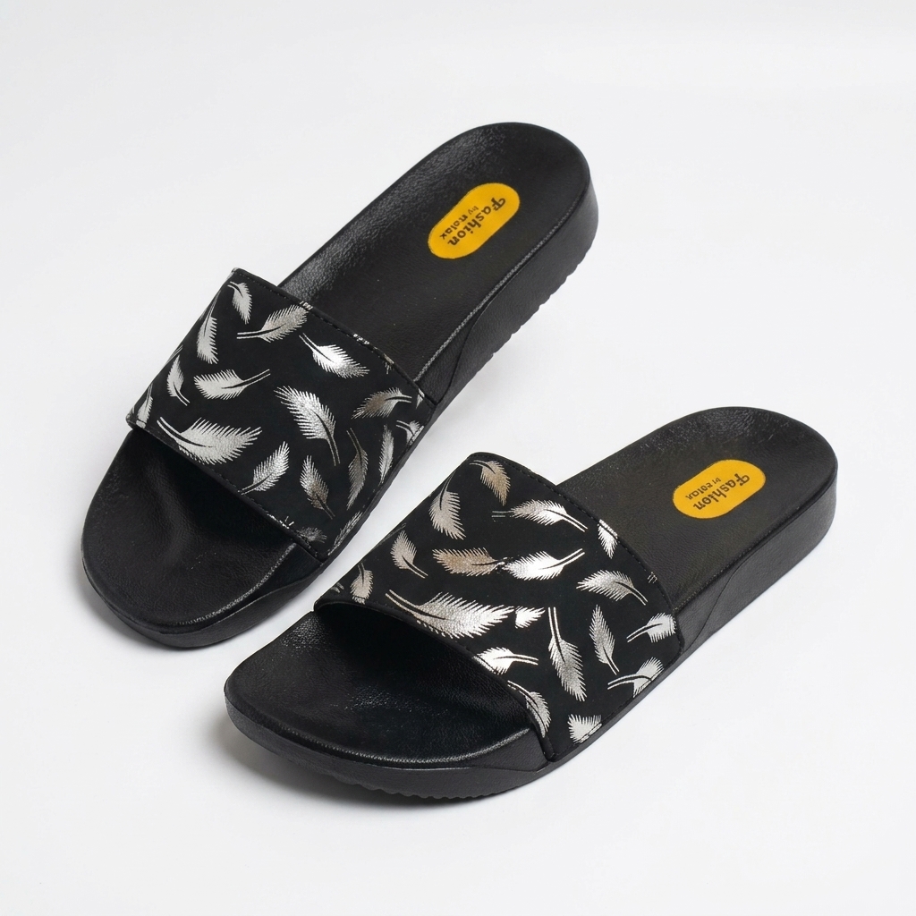 Women’s Fashion Feather Plume Slides 9