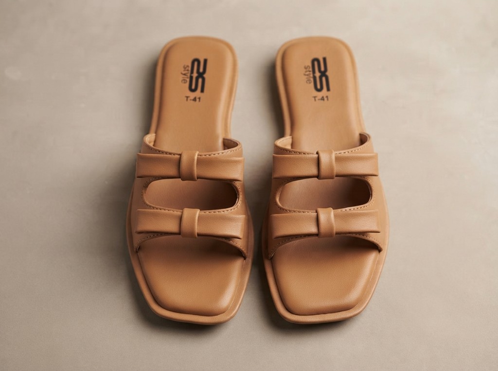 Women’s Twin Bow Cutout Slides 3