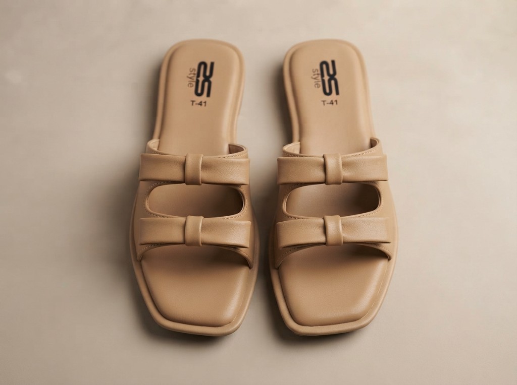 Women’s Twin Bow Cutout Slides