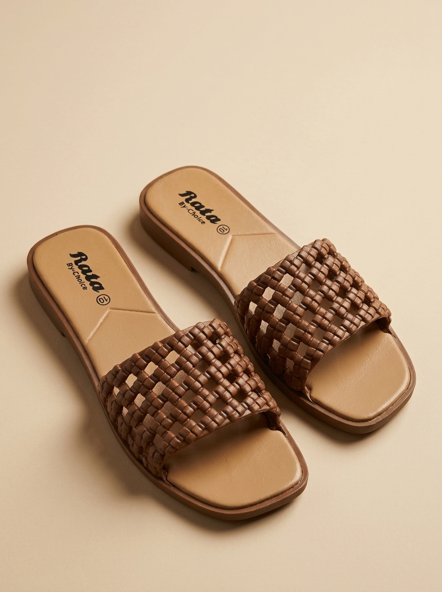 Rata By Choice Woven Women’s Slide Slippers 6
