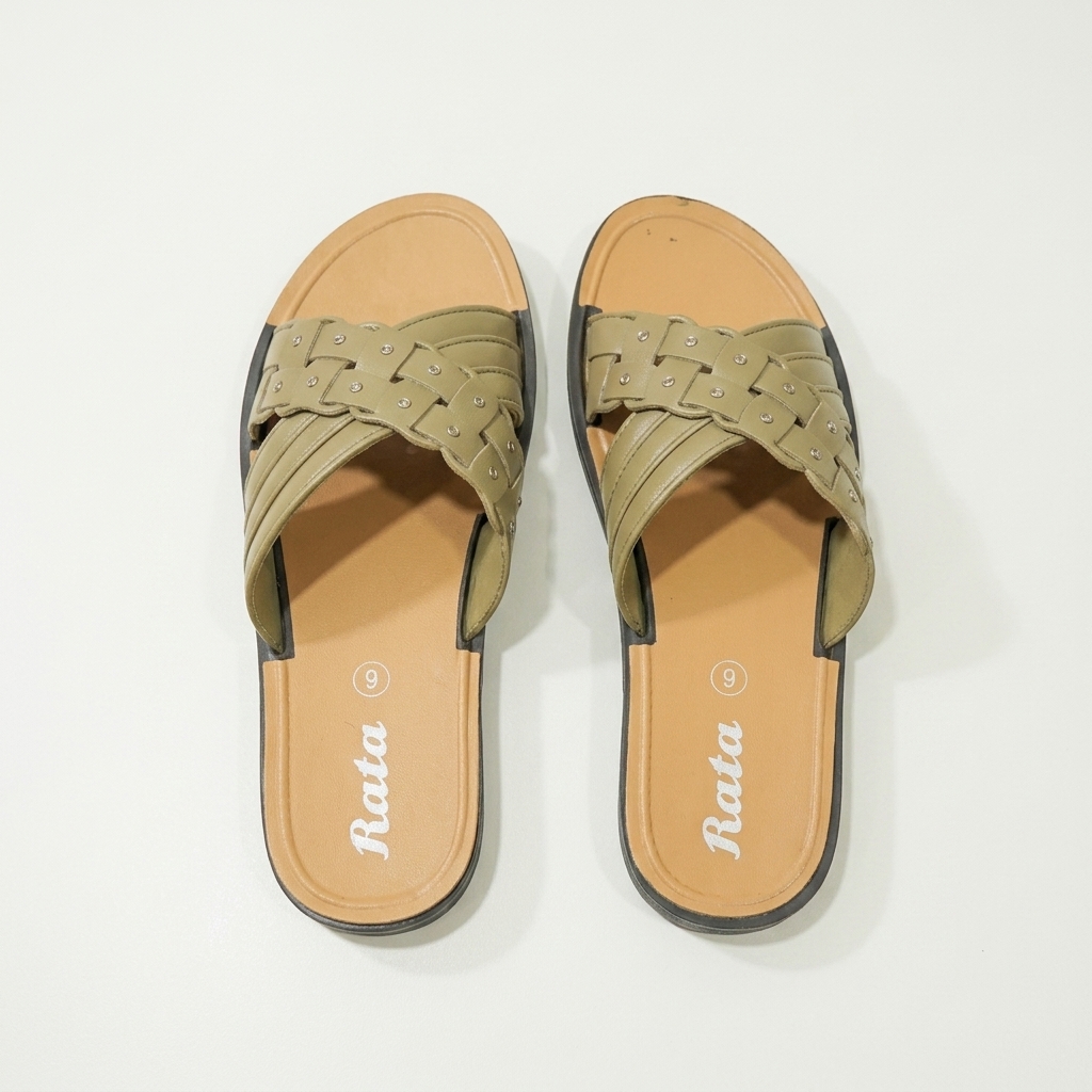 Rata Women’s Braided Cross-Strap Slippers 2