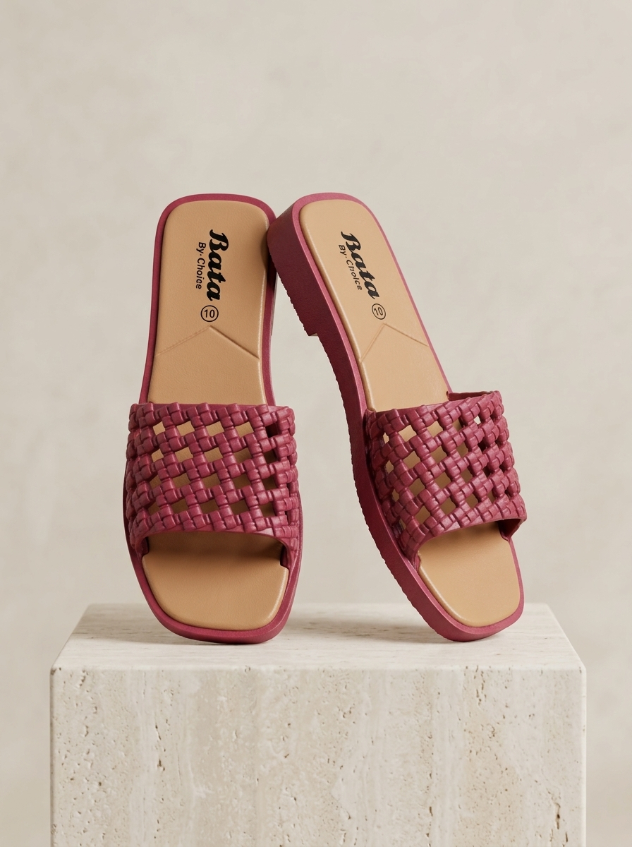 Rata By Choice Woven Women’s Slide Slippers 2