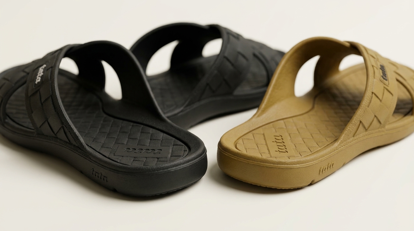 Men’s Woven Texture Cross-Strap Slippers 6