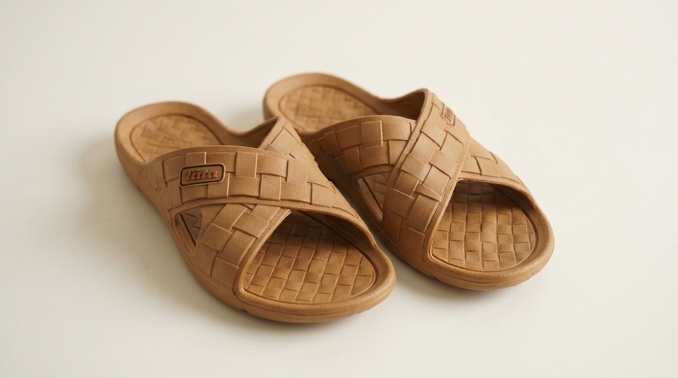 Men’s Woven Texture Cross-Strap Slippers — buy in Pakistan