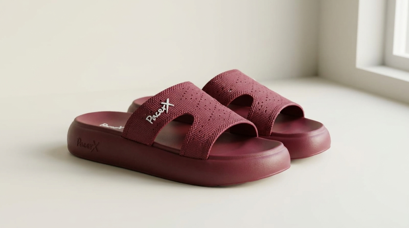 Women’s Knit Dual-Strap Comfort Slides — buy in Pakistan