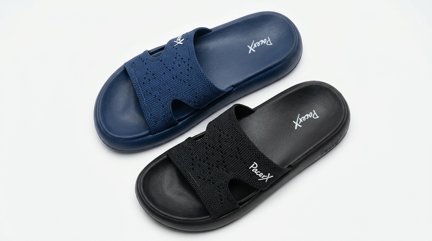 Women’s Knit Dual-Strap Comfort Slides 3